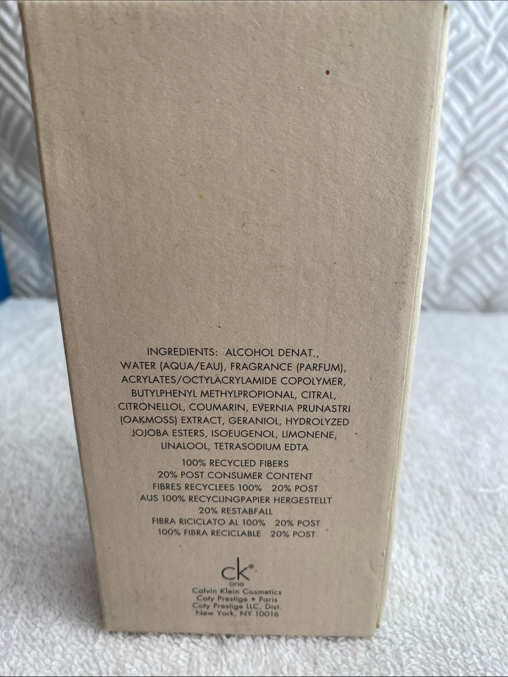 Ck One by Calvin Klein Cologne Perfume Unisex 3.4 oz 100 ml EDT New in Box - Picture 2 of 5